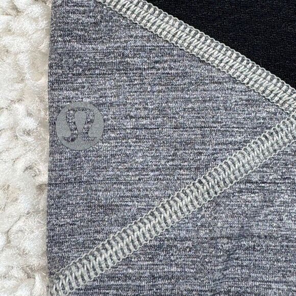 Lululemon Pace Rival Crop Legging Heather Gray Black - Picture 10 of 15
